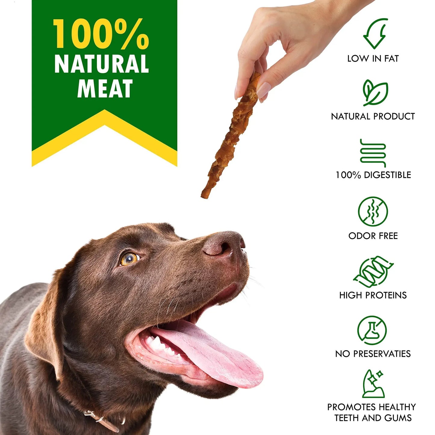 Smoked Rawhide Chicken Dog Treats