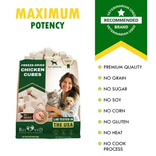 Frieze Dried Cubes For Cats And Dogs 5.3 Oz 150 G